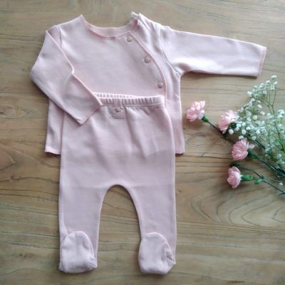 Conjunto Rosa Algodón Orgánico
