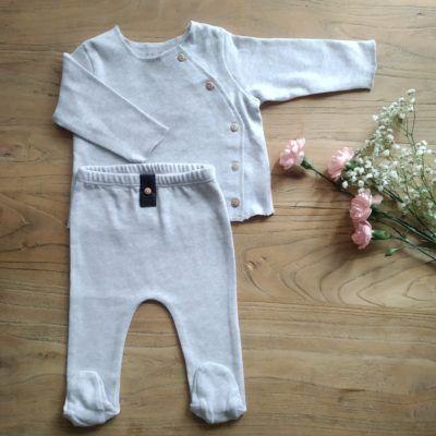 Conjunto Gris Algodón Orgánico