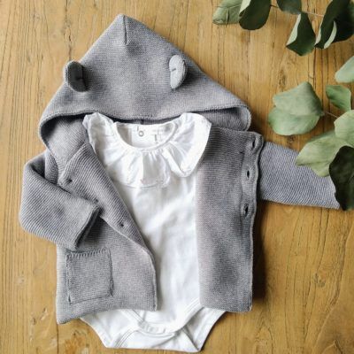 Chaquetón Capucha Gris