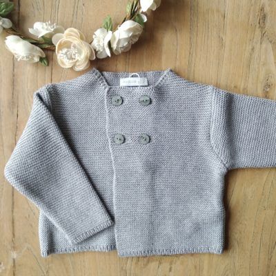 Chaqueta Botones Gris