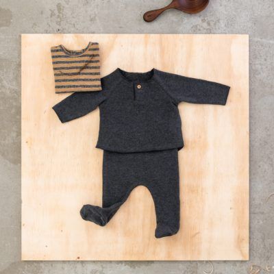 Conjunto dos piezas Algodón Orgánico Gris