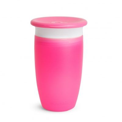 Vaso Antigoteo MIRACLE 360º con tapa ROSA 295ml