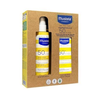Mustela PACK Leche Solar Infantil SPF50 Cara 40ml + Cuerpo SPF50 200ml