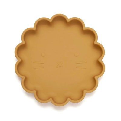Plato con Ventosa Lion Ochre