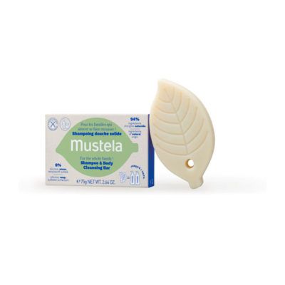 Champú sólido cabello y cuerpo Mustela BIO 75g