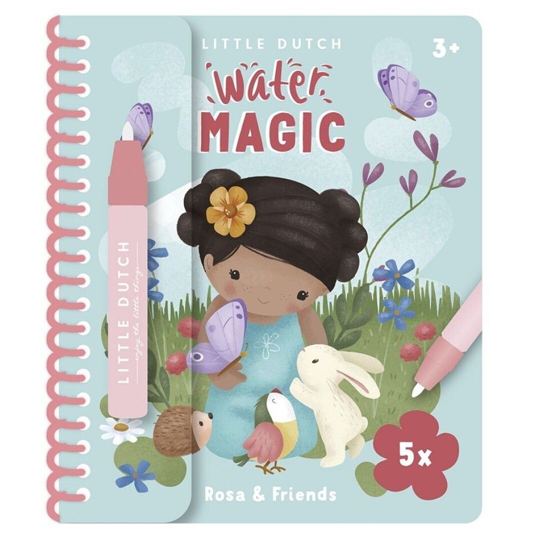 Libro mágico de colorear rosa & friends Little Dutch