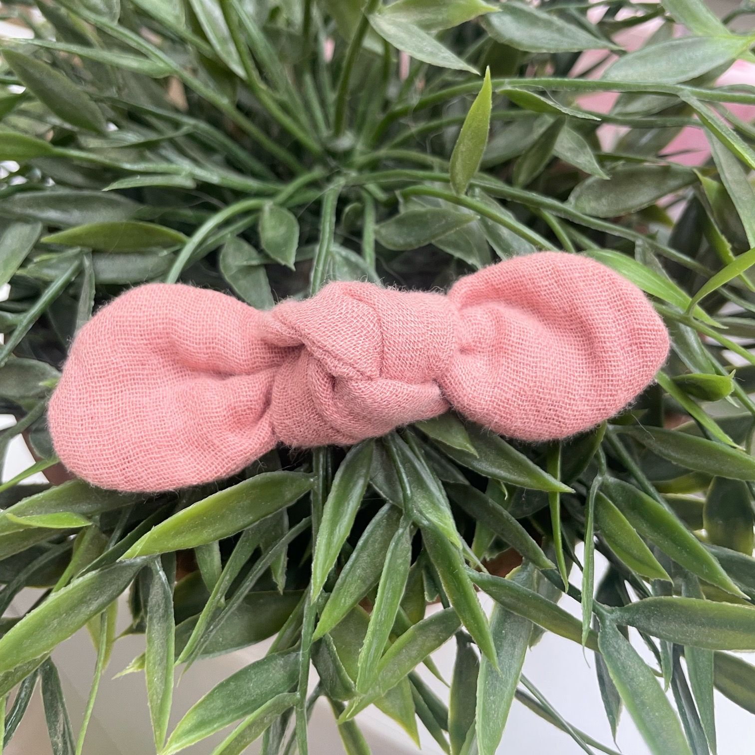 Lazo Rosa Topitos Blancos