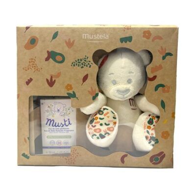 Cofre Eau de Soin Musti 50ml + Osito Terracota Mustela
