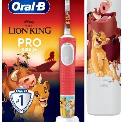 Cepillo Eléctrico Oral B Pro Kids Rey León +3a