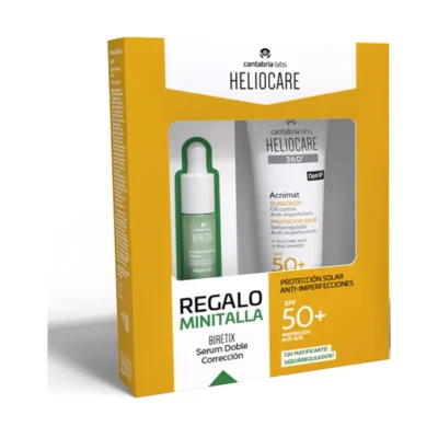 Acnimat Spf50+ 50ml + Biretix Double Correction Serum 10ml Heliocare