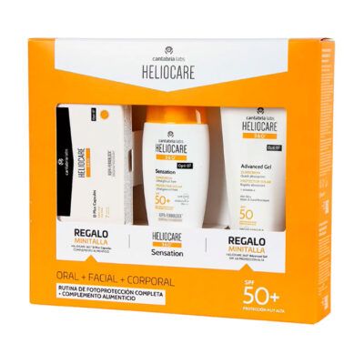Pack Sensation Spf50+ 50ml + Advanced Gel Spf50 100ml + D Plus 7 Cápsulas Heliocare